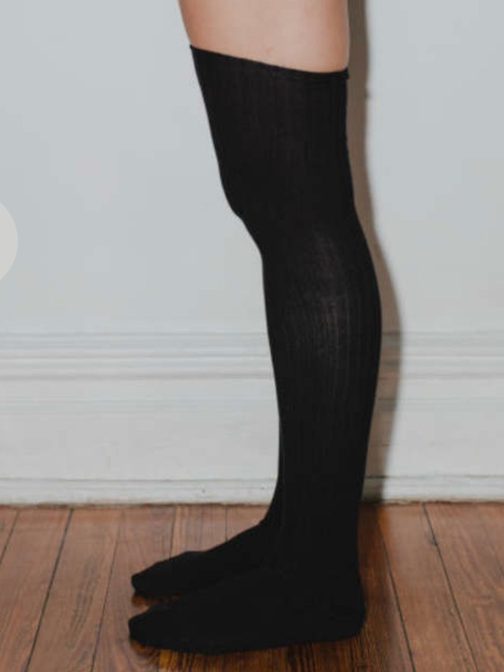 Pair - Black over the knee socks